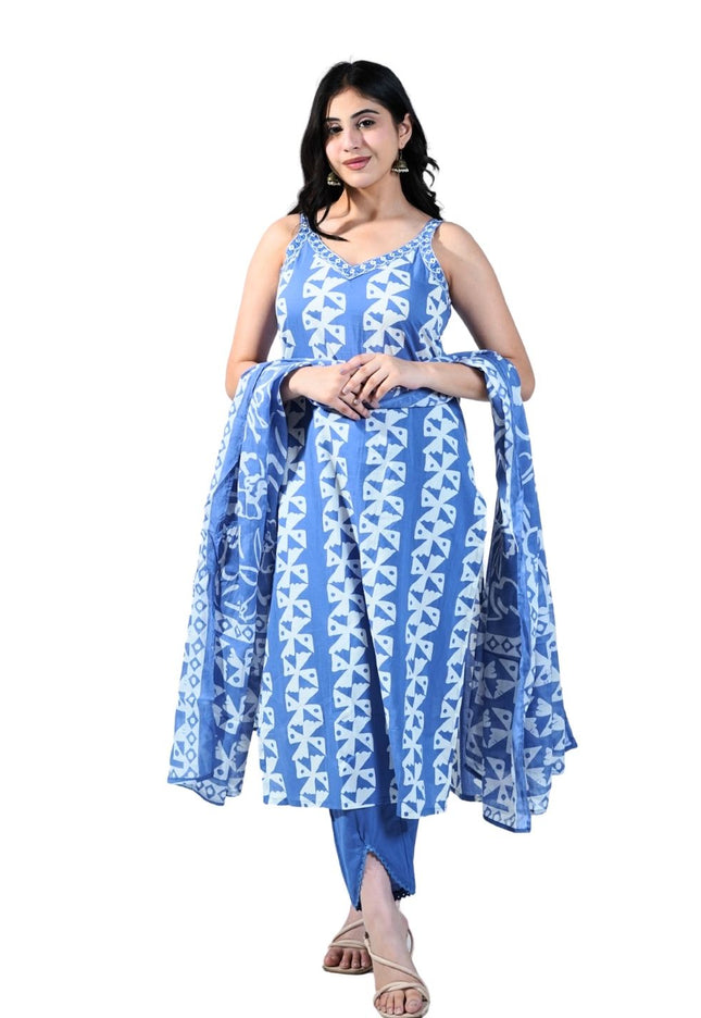Cotton Printed Kurti Set