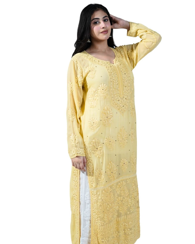 Cotton Georgette Lucknowi Kurti