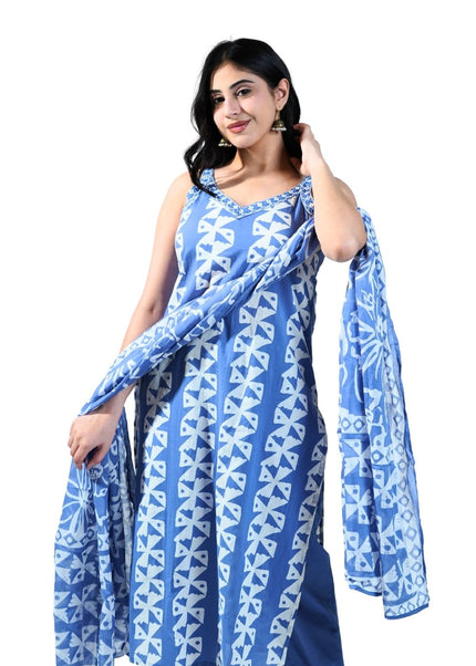 Cotton Printed Kurti Set