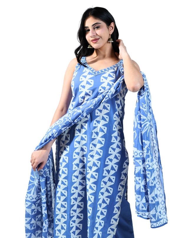 Cotton Printed Kurti Set