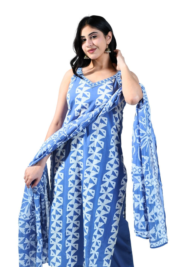 Cotton Printed Kurti Set