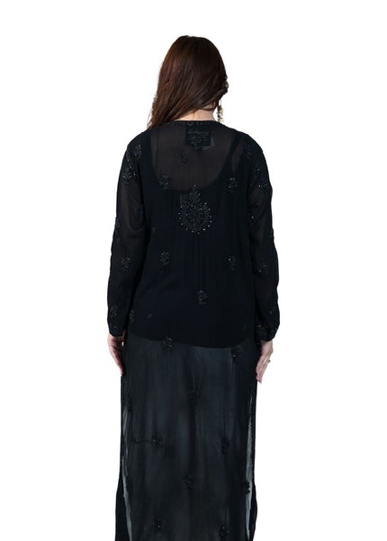 Cotton Georgette Lucknowi Kurti