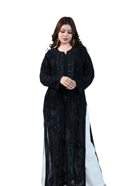 Cotton Georgette Lucknowi Kurti