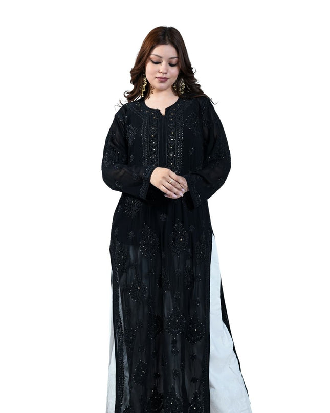 Cotton Georgette Lucknowi Kurti