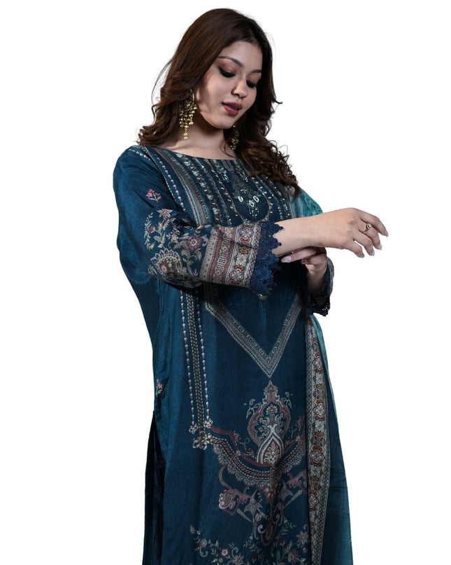 Chanderi Printing Kurta Set