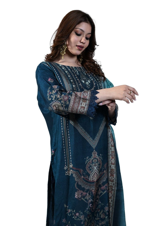 Chanderi Printing Kurta Set