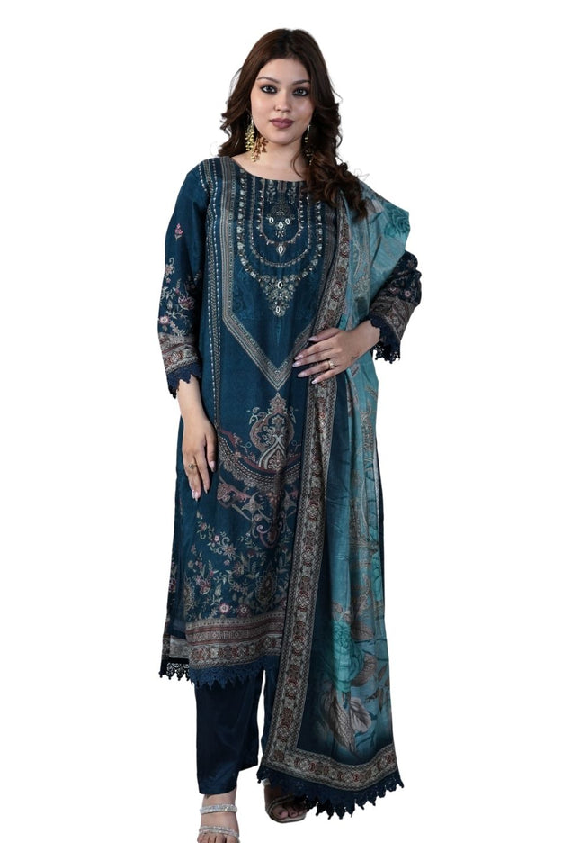 Chanderi Printing Kurta Set