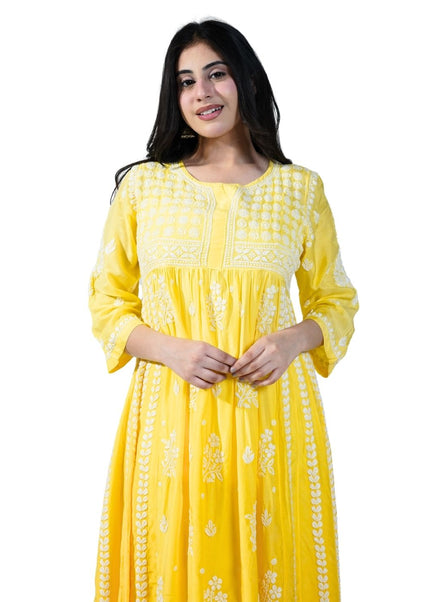 Cotton Georgette Lucknowi Kurti