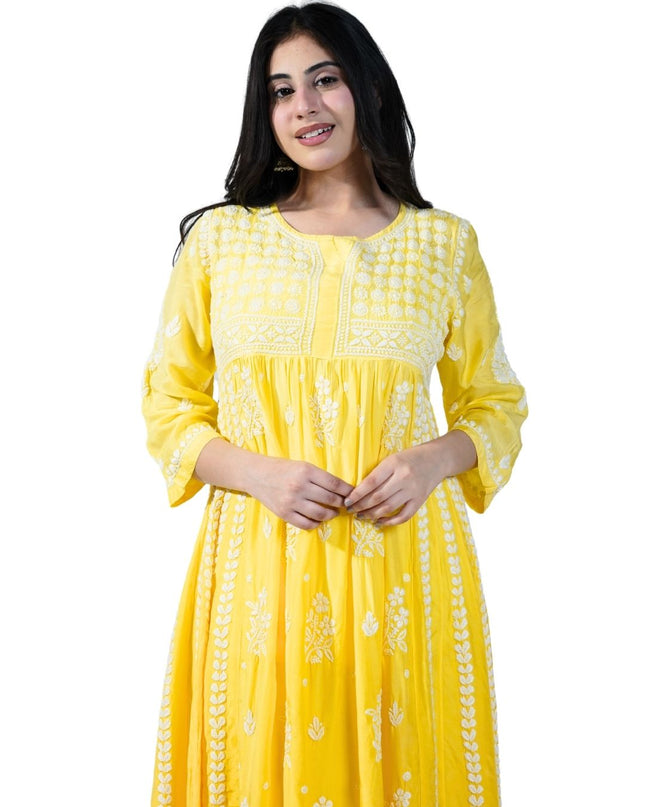 Cotton Georgette Lucknowi Kurti