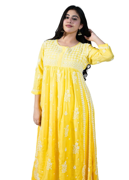 Cotton Georgette Lucknowi Kurti