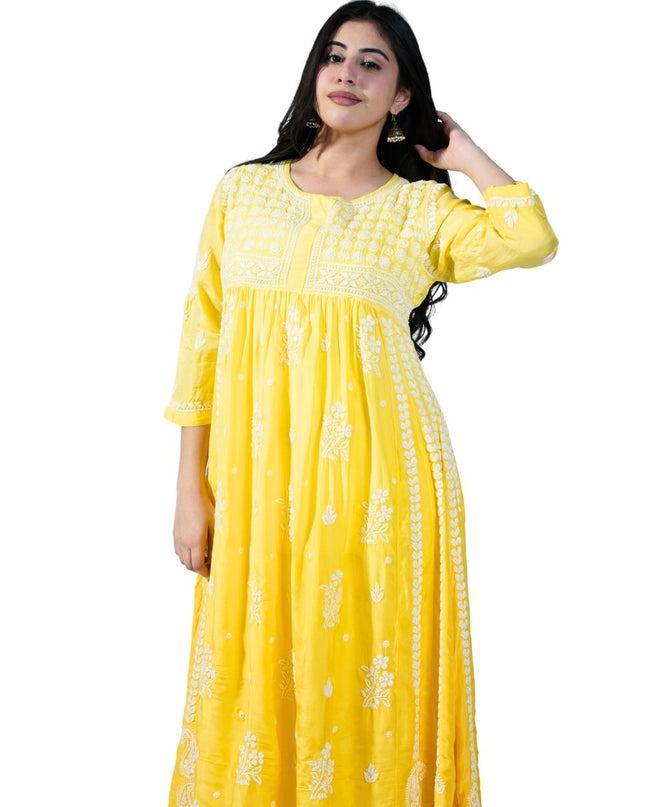 Cotton Georgette Lucknowi Kurti