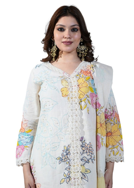 Muslin Print Kurta Set