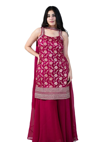 Banarasi Fabric Sharara Set