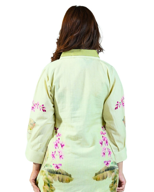 Cotton Linen Printed Coord Set