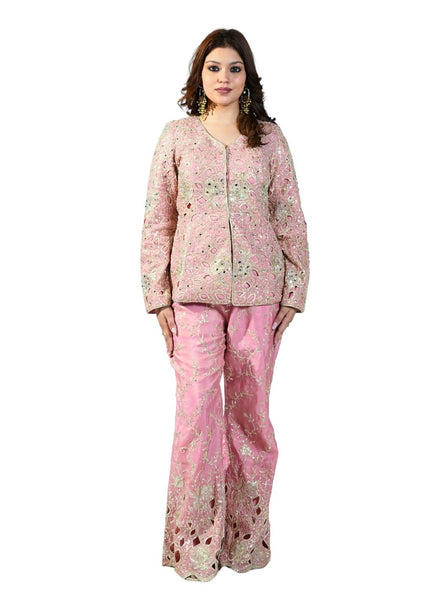 Co-Ord Set with Ari Cutwork and Bell-Bottom Pants