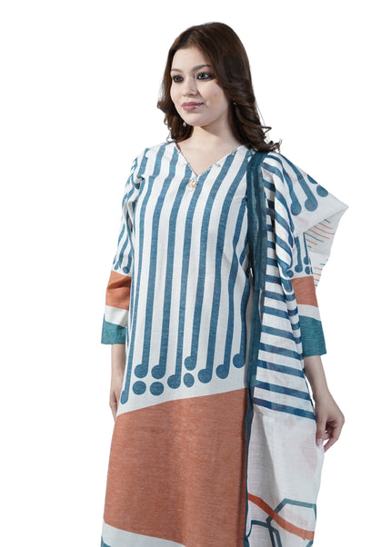 Klinen Cotton Print Kurti Set