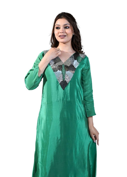 Nulky Work Embroided Muslin Fabric Coord Set