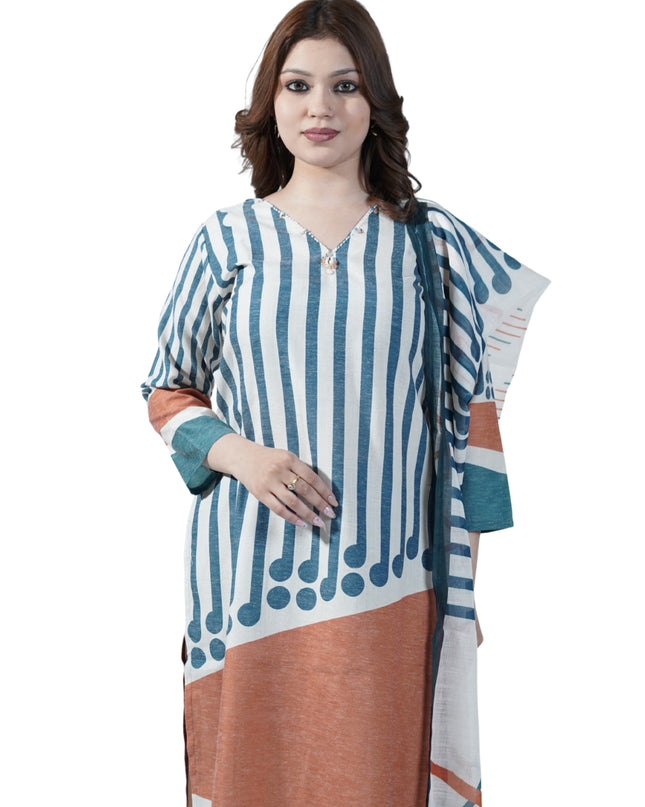 Klinen Cotton Print Kurti Set