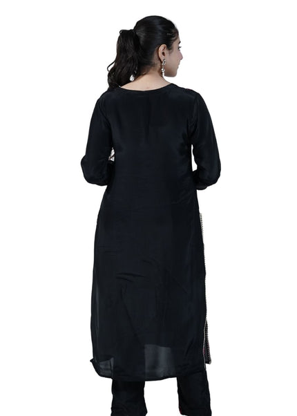 Cotton Embroidered Kurti Set