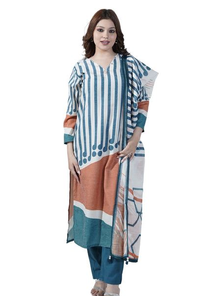 Klinen Cotton Print Kurti Set